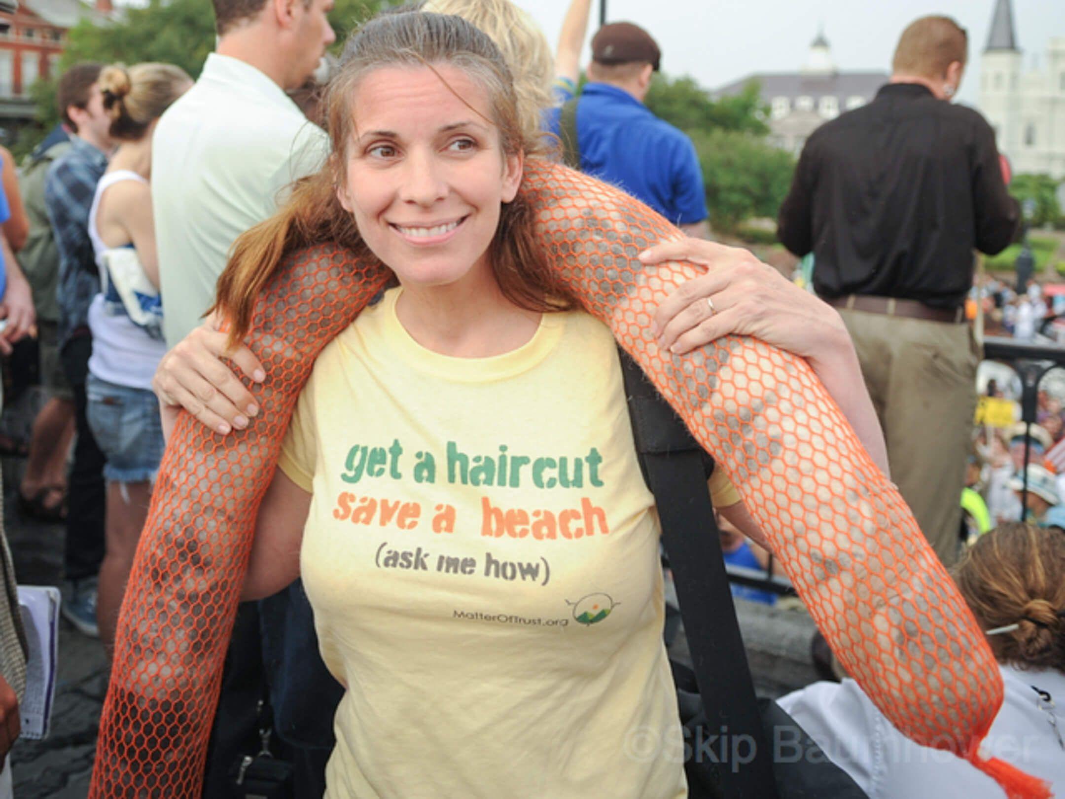 Lisa Gautier has a goal to use one of nature’s most underused resources: hair. Photographer: matteroftrust.org