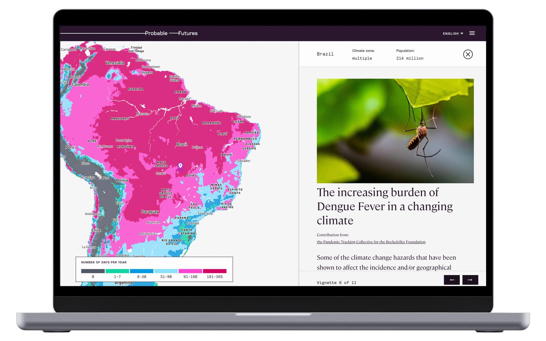 Probable Futures uses its data-driven platform to highlight climate change worldwide.
Photo: Probable Futures