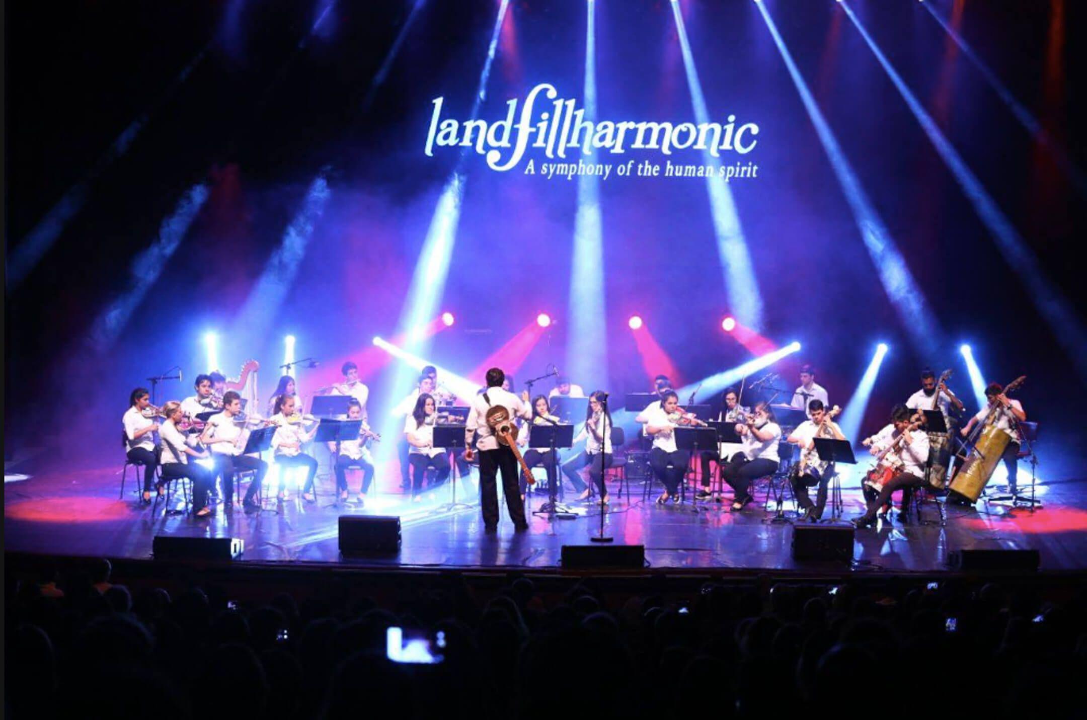 A live performance of the Recycled Orchestra of Cateura thrills the audience.
Photo: Recycled Orchestra of Cateura