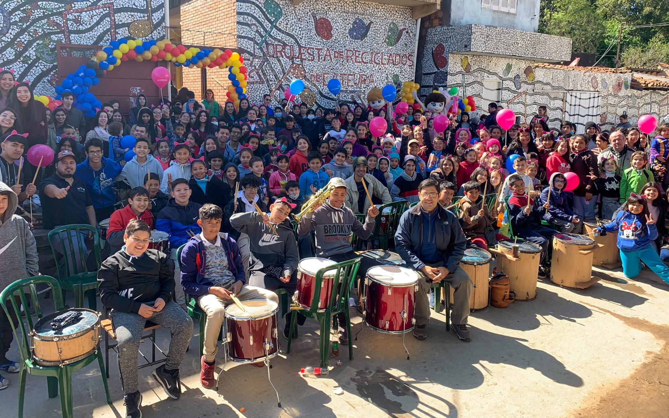 The Recycled Orchestra of Cateura has impacted the entire community, bringing hope and music to young people.
Photo: Recycled Orchestra of Cateura