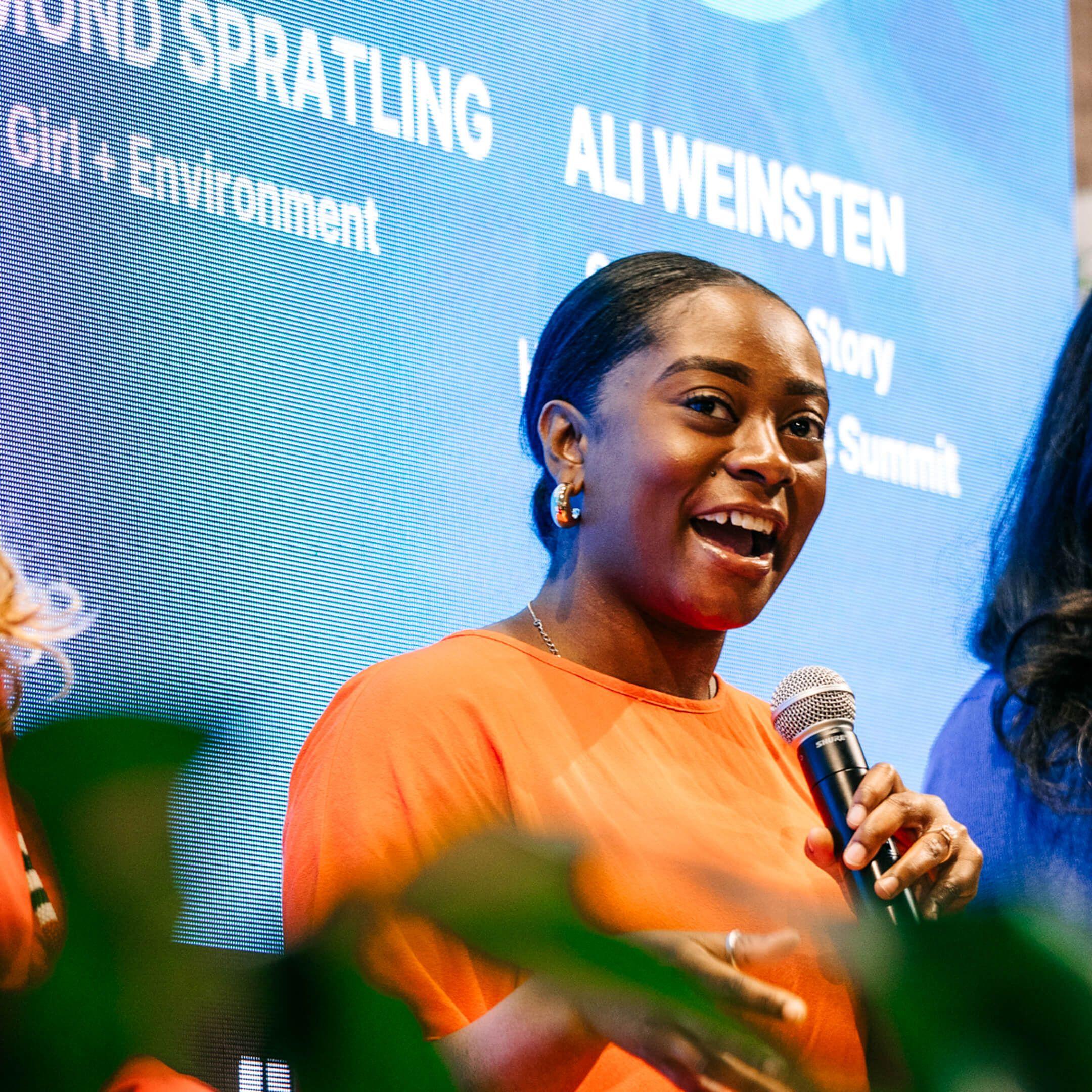 The Protecting Our Energy Project is in its third year of success, hosting Black and Brown womxn as cohorts, providing them with stipends for their energy bills, and offering training in community engagement. 
Photo: Girl + Environment