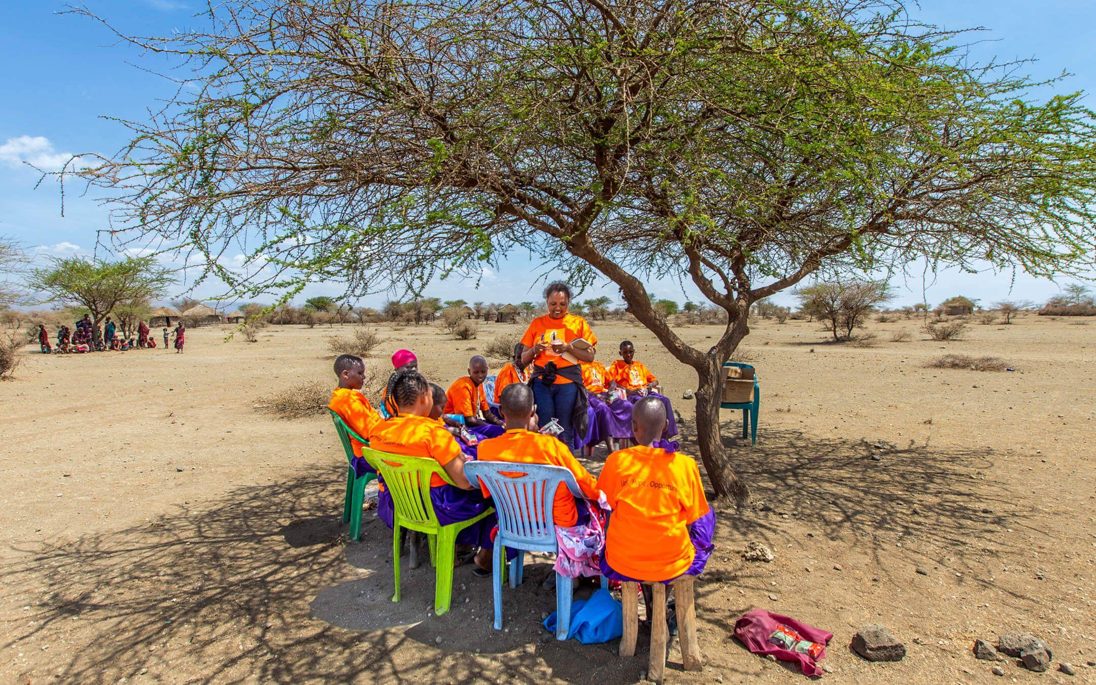 Burdened with a reliance on natural resources and limited access to education and employment, women suffer the most when climate disaster strikes.  
Photo: Solar Sisters