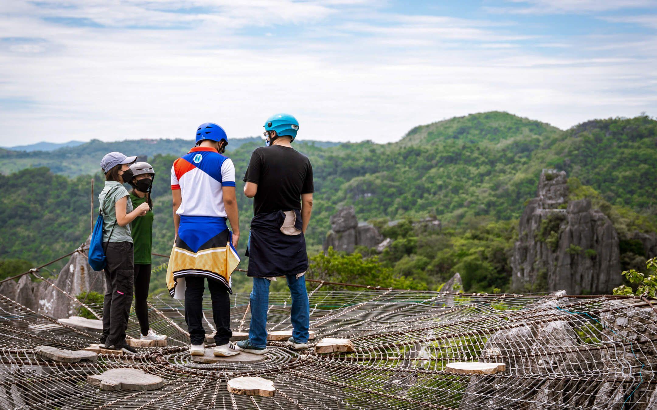 Limestone cliffs break through the rainforests, revealing its stunning natural beauty and diversity.
Photo: Masungi Georeserve