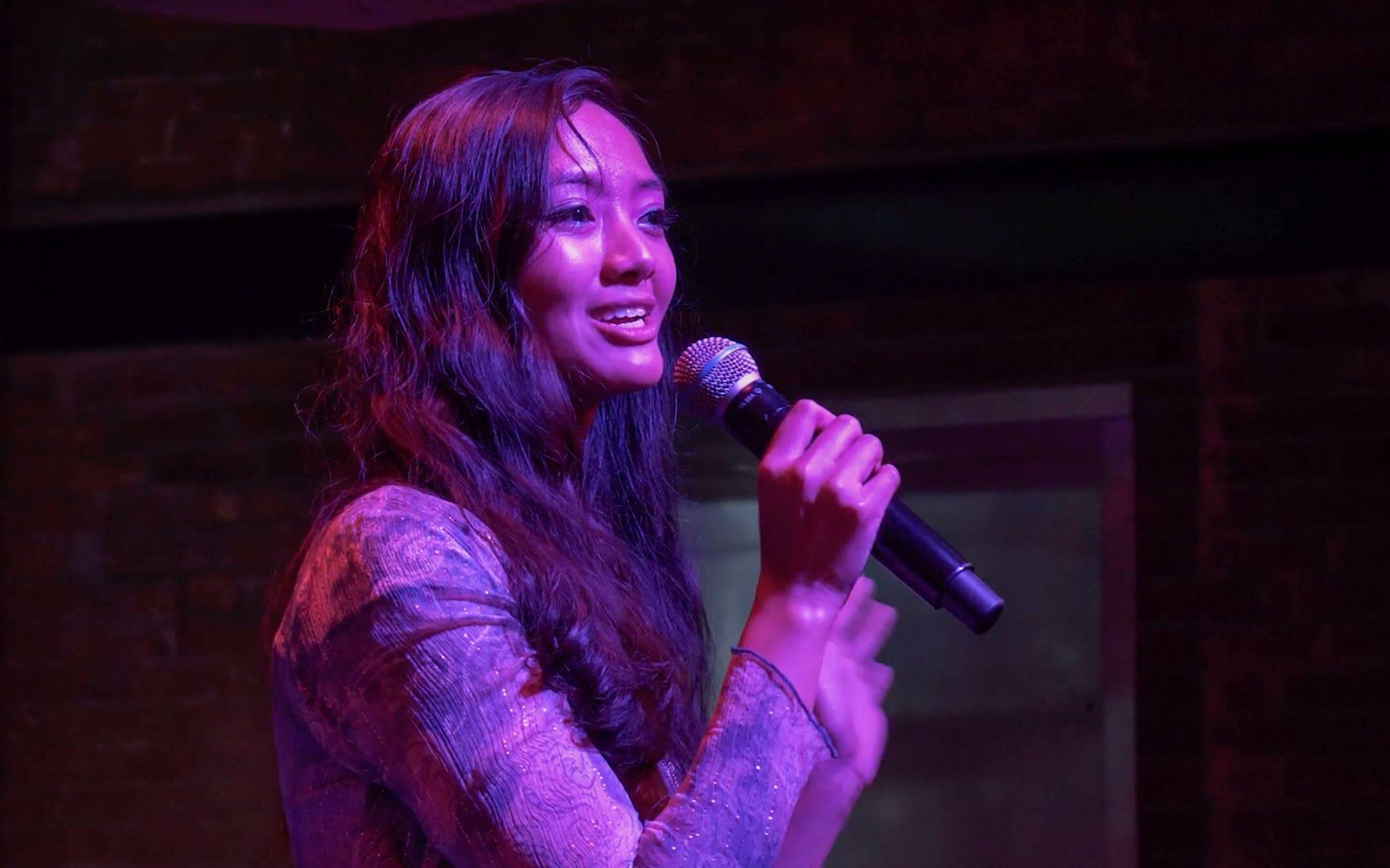 Gianna Lum speaks at the Earth Sessions Festival on September 21, 2024.

Photo: Climate Cafe NYC