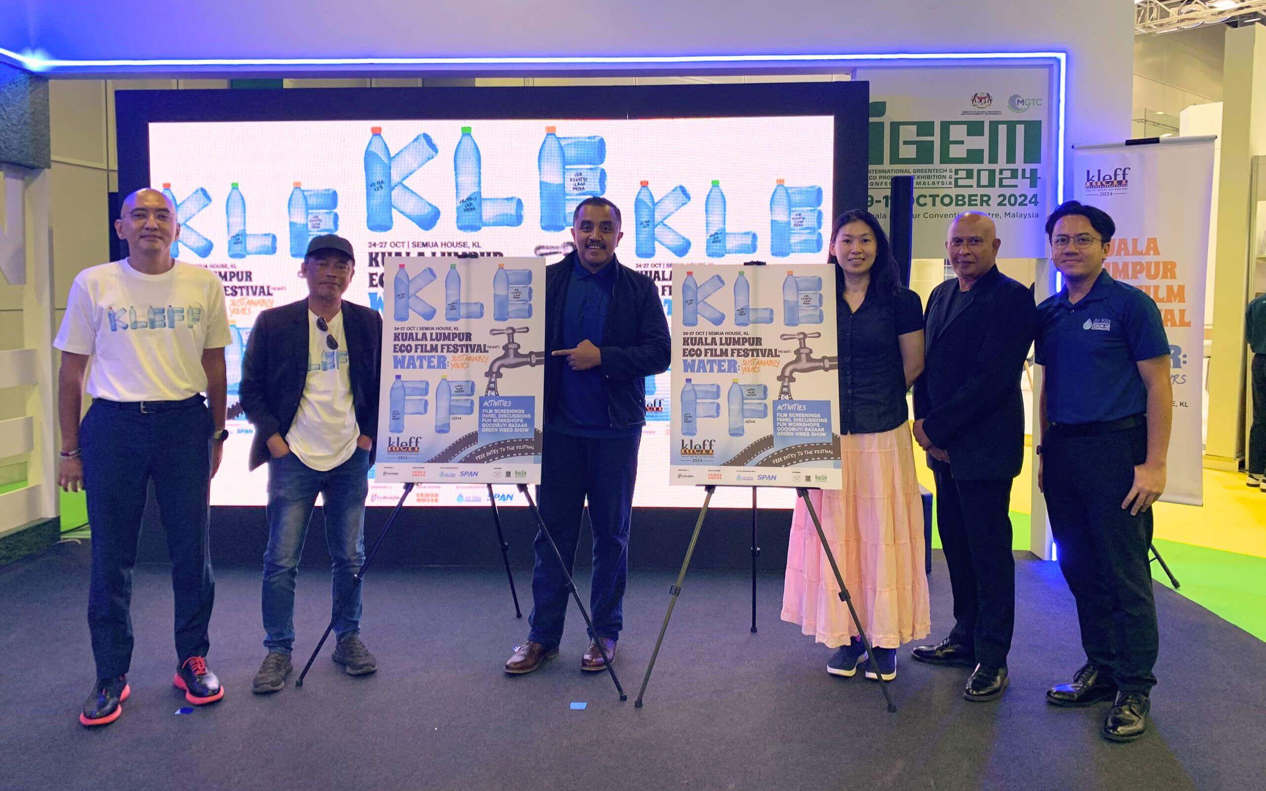 The 16th International Kuala Lumpur Eco Film Festival 2024 Media Launch. Group photo with Fadly Bakhtiar (Festival Director of KLEFF), and Amlir Ayat (Honorary Advisor of KLEFF).
Photo: EcoKnights