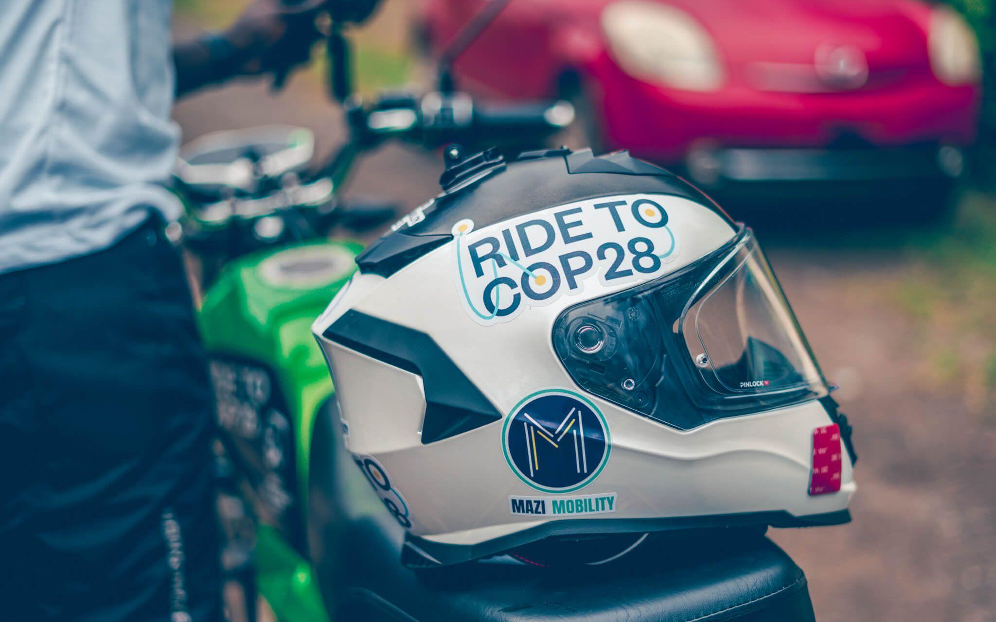 The E-Ride to COP28 was a 7,000km ride from Nairobi to Dubai, all on the back of an electric motorcycle.
Photo: Mazi Mobility