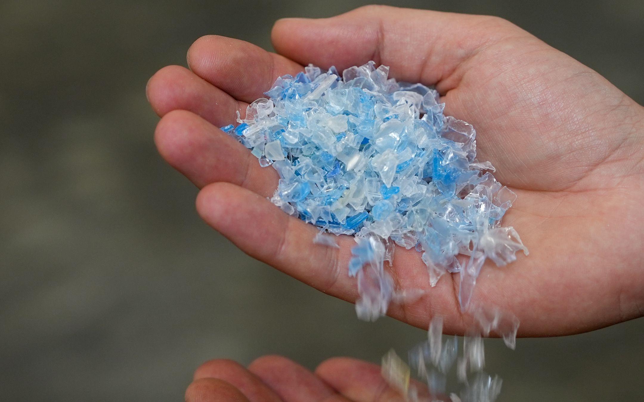 Recyled plastic bottles find new life as a textile product.
Photo: DGrade