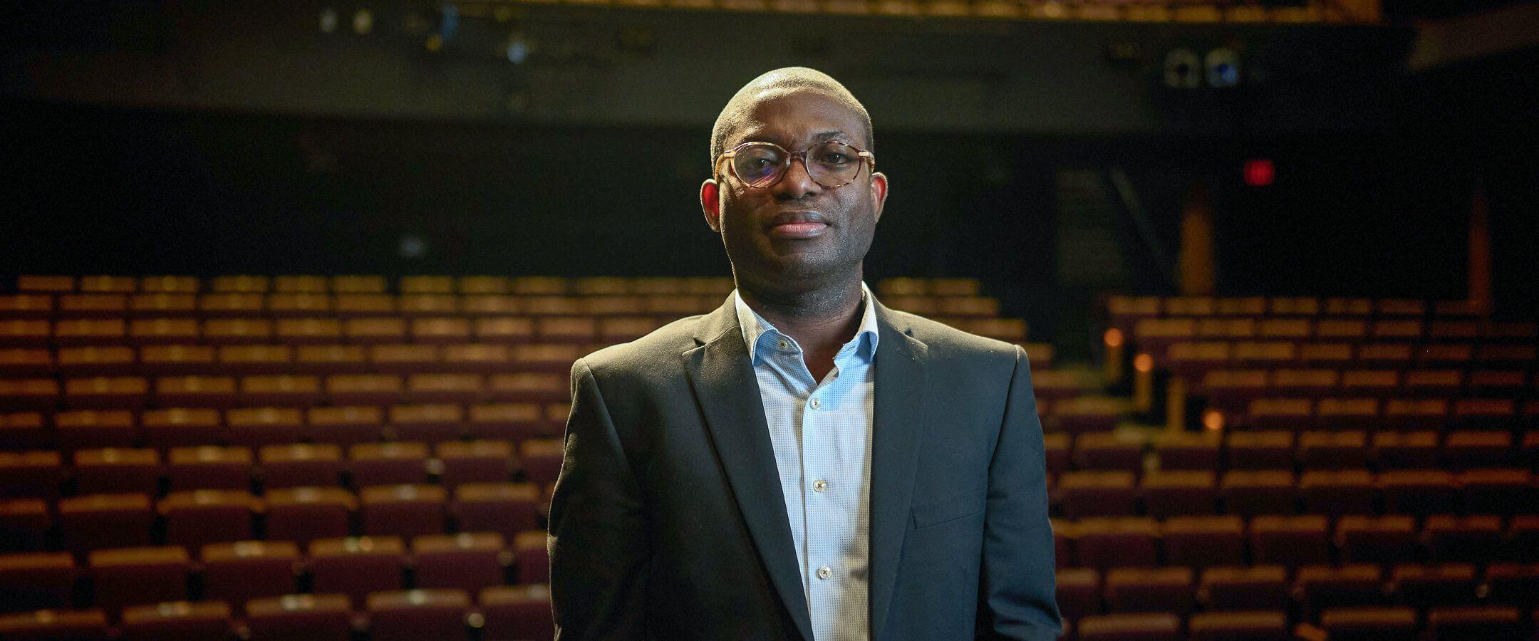 Dr. Taiwo Afolabi, director of the Centre for Socially Engaged Theatre, believes art is crucial to his work with climate refugees.
Photo: The Centre for Socially Engaged Theatre