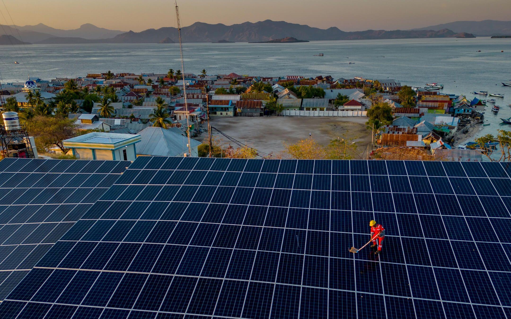 On Messah Island in Indonesia, over 60% of their energy needs are powered by Solar PVs and batteries - a solar plus storage solution with renewables. (Shortlisted image from COP28 Photography Competition)
Photographer: Ismail Abdul Mutalib